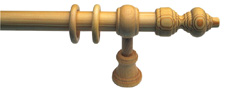 Gardinenstangen, Kollektion 28 mm, Holzgardinenstange aus Kiefer, Artikelnummer 2811xx24, Seitenansicht Gardinenstange, www.klaus-bode.de